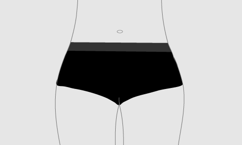 Womens Mid Waist Bike goUnders - Endurance 3 Womens Mid Waist Bike goUnders - Endurance - Image 3