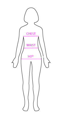 Chest waist hip