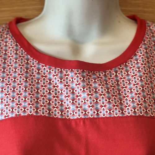 Move tee - short sleeve red merino