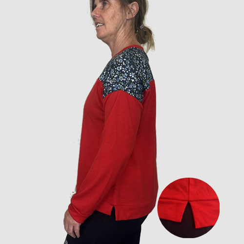 Move tee - short sleeve guava merino