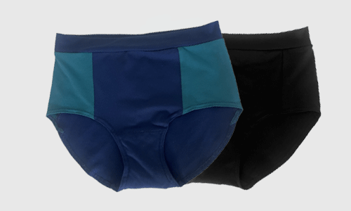 High waist Movement goUnders Navy Black flat LiveLifeMove