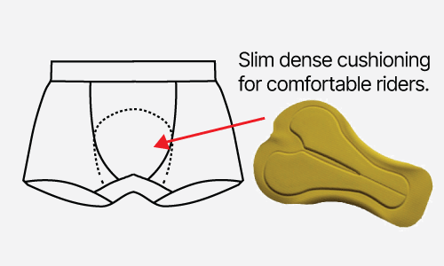 Padded movement underwear - bike
