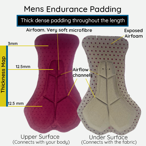 Mens Padded Bike Underwear - Bike goUnders - Endurance 7 Mens Padded Bike Underwear - Bike goUnders - Endurance - Image 7